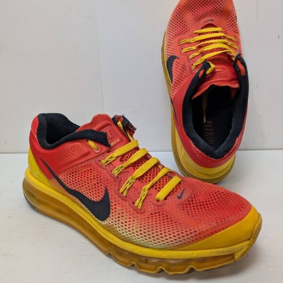 Nike Air Max 2013 Premium Sunset Mens Size 10.5 Orange Yellow 579954-807 main image 9
